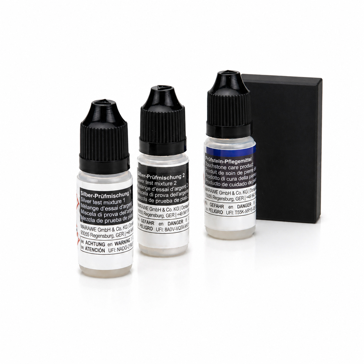 silber-test tester testsäuren testlösungen prüfsäuren prüflösungen stichprobe echtheit